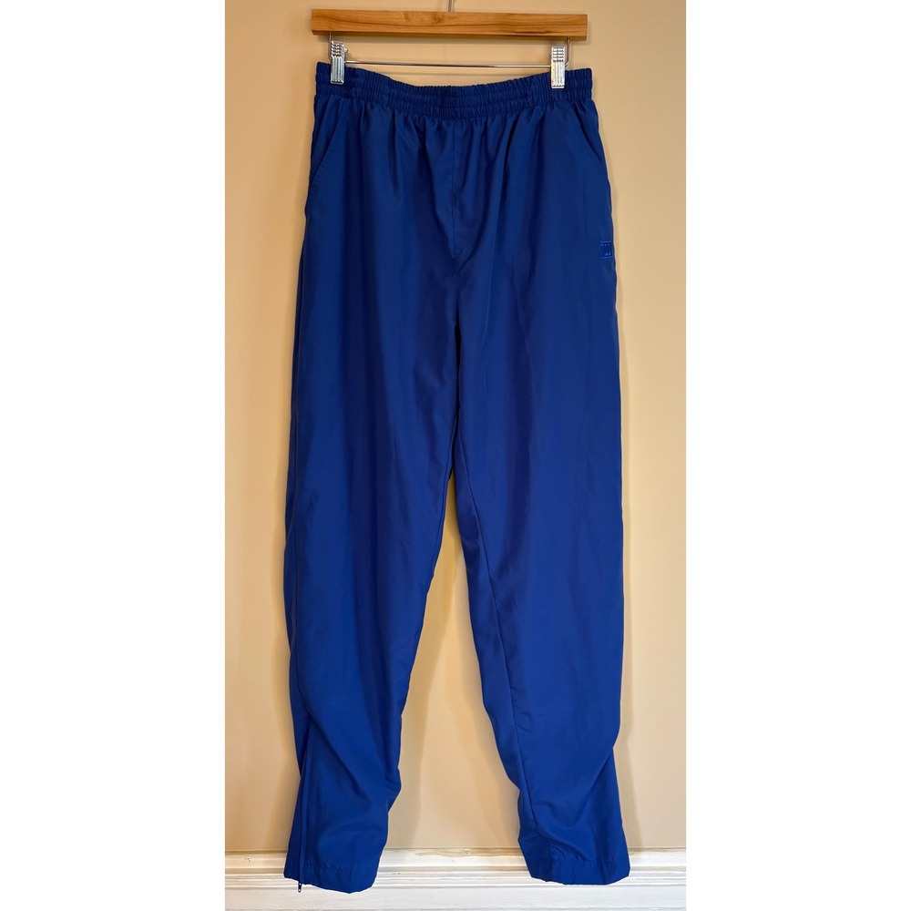 Wilson Womens Track‎ Pants Joggers Blue Athletic Zip Ankle Size XL